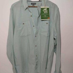 Toad&Co Mens Honcho Dos Button Front Shirt Green L